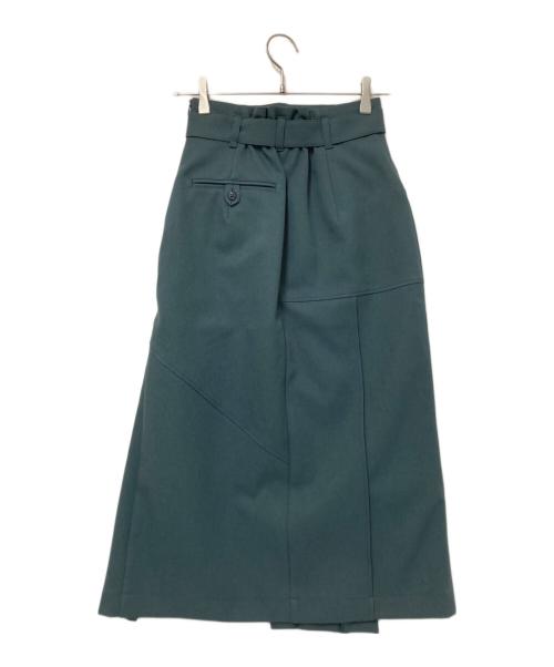 UNITED TOKYO（ユナイテッドトーキョー）UNITED TOKYO (ユナイテッドトーキョー) スリットロングタイトスカート グリーン サイズ:1の古着・服飾アイテム