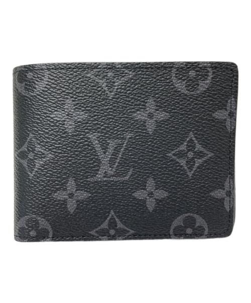 LOUIS VUITTON（ルイ ヴィトン）LOUIS VUITTON (ルイ ヴィトン) 2つ折り財布 ブラック×グレー サイズ:下記参照の古着・服飾アイテム