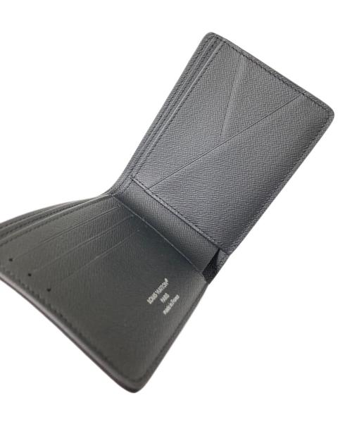 LOUIS VUITTON（ルイ ヴィトン）LOUIS VUITTON (ルイ ヴィトン) 2つ折り財布 ブラック×グレー サイズ:下記参照の古着・服飾アイテム