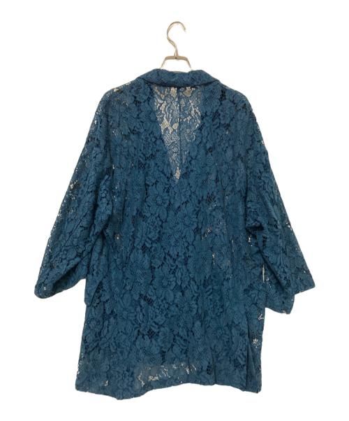 CLEL（クレイル）CLEL (クレイル) Loose Cord Lace Short Sleeve Double Tailored Jacket グリーン サイズ:Sの古着・服飾アイテム