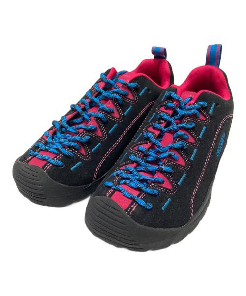 KEEN（キーン）KEEN (キーン) JASPER ローカットスニーカー ブラック×ピンク サイズ:24.0㎝の古着・服飾アイテム