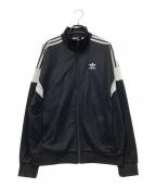 adidasアディダス）の古着「アディカラー クラシックス カットライン トラックジャケット」｜ブラック