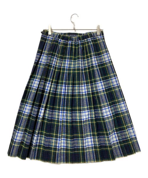 O'NEIL OF DUBLIN（オニールオブダブリン）O'NEIL OF DUBLIN (オニールオブダブリン) チェック柄ラップスカート グリーン×ネイビー サイズ:US:8の古着・服飾アイテム
