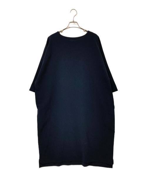 TRAVAIL MANUEL（トラバイユマニュアル）TRAVAIL MANUEL (トラバイユマニュアル) Wクロスコクーンワンピース ネイビー サイズ:Mの古着・服飾アイテム