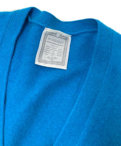 BEARDSLEY（ビアズリー）BEARDSLEY (ビアズリー) FOXウール釦付きカーディガン ブルー サイズ:FREEの古着・服飾アイテム
