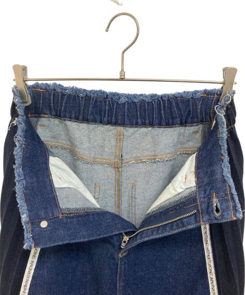 Ameri（アメリ）Ameri (アメリ) SIDE PLEATS DENIM SKIRT インディゴ サイズ:Mの古着・服飾アイテム