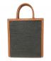 CELINE (セリーヌ) スモールバーティカルカバ グレー×ブラウン：90000円