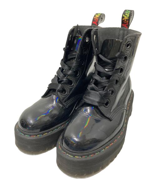 Dr.Martens（ドクターマーチン）Dr.Martens (ドクターマーチン) MOLLY 厚底ブーツ ブラック サイズ:US:9 Lの古着・服飾アイテム