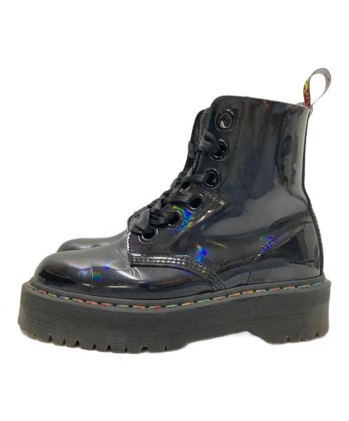 Dr.Martens（ドクターマーチン）Dr.Martens (ドクターマーチン) MOLLY 厚底ブーツ ブラック サイズ:US:9 Lの古着・服飾アイテム