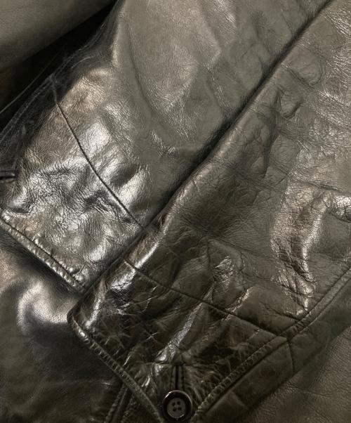 OLDGAP（オールドギャップ）OLDGAP (オールドギャップ) レザーカーコート ブラック サイズ:Mの古着・服飾アイテム