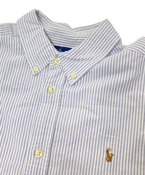 RALPH LAUREN（ラルフローレン）RALPH LAUREN (ラルフローレン) ボタンダウンシャツ ブルー×ホワイト サイズ:20の古着・服飾アイテム