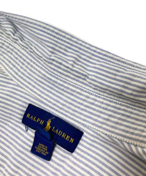 RALPH LAUREN（ラルフローレン）RALPH LAUREN (ラルフローレン) ボタンダウンシャツ ブルー×ホワイト サイズ:20の古着・服飾アイテム