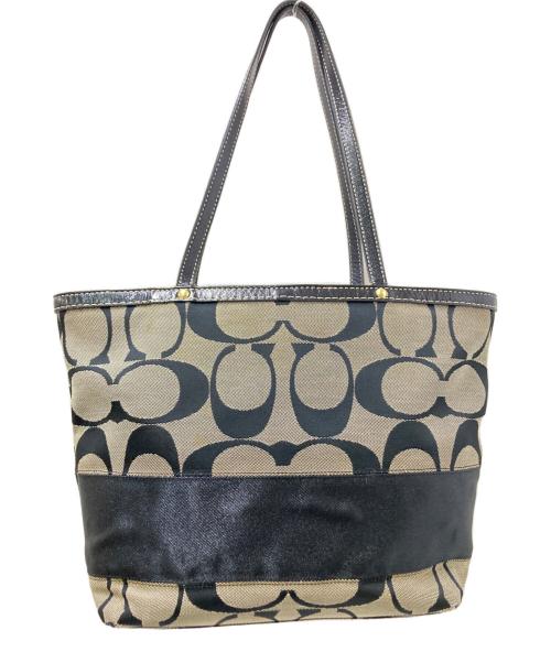 COACH（コーチ）COACH (コーチ) トートバッグ ベージュ×ブラック サイズ:下記参照の古着・服飾アイテム