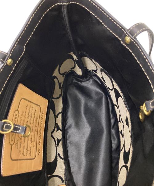COACH（コーチ）COACH (コーチ) トートバッグ ベージュ×ブラック サイズ:下記参照の古着・服飾アイテム