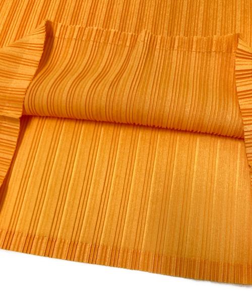 PLEATS PLEASE（プリーツプリーズ）PLEATS PLEASE (プリーツプリーズ) プリーツカットソー オレンジ サイズ:03の古着・服飾アイテム