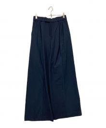 Noble（ノーブル）の古着「Rツイル裏起毛スラックスパンツ」｜ネイビー