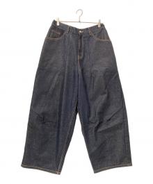 ESTUDIO NIKSEN（エストゥディオ・ニクセン）の古着「Raw Denim Balloon Jeans」｜インディゴ