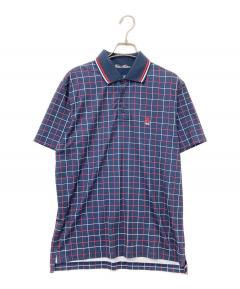 中古・古着通販】BRIONI (ブリオーニ) ロゴ刺繍ポロシャツ ブルー
