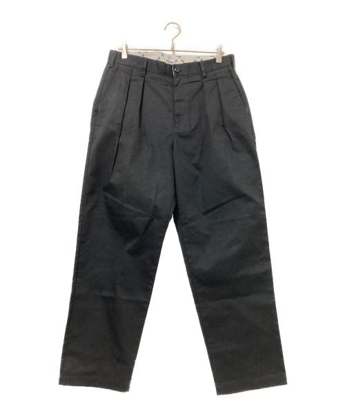 Schott（ショット）Schott (ショット) 2タックワイドパンツ ブラック サイズ:Lの古着・服飾アイテム