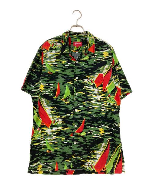 SUPREME（シュプリーム）SUPREME (シュプリーム) HAWAIIAN SHIRT レッド×グリーン サイズ:Lの古着・服飾アイテム