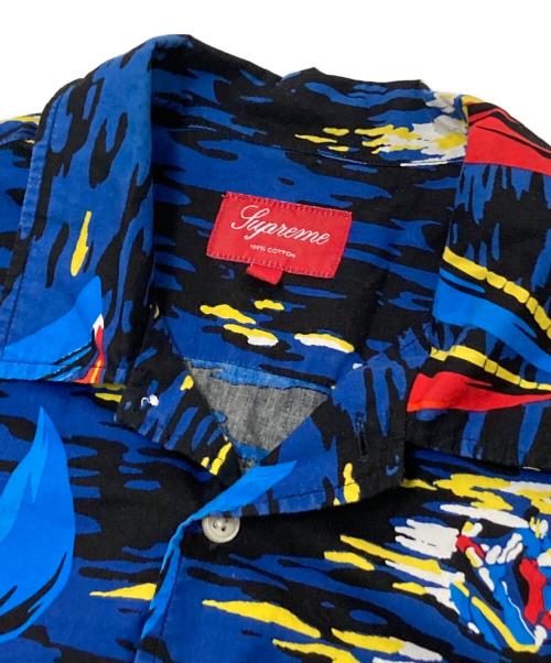 SUPREME（シュプリーム）SUPREME (シュプリーム) HAWAIIAN SHIRT ブルー×レッド サイズ:Lの古着・服飾アイテム