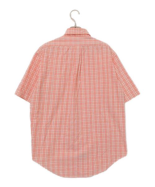 POLO JEANS（ポロジーンズ）POLO JEANS (ポロジーンズ) ボタンダウン半袖チェックシャツ レッド×ホワイト サイズ:Sの古着・服飾アイテム