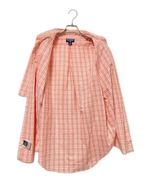 POLO JEANS（ポロジーンズ）POLO JEANS (ポロジーンズ) ボタンダウン半袖チェックシャツ レッド×ホワイト サイズ:Sの古着・服飾アイテム