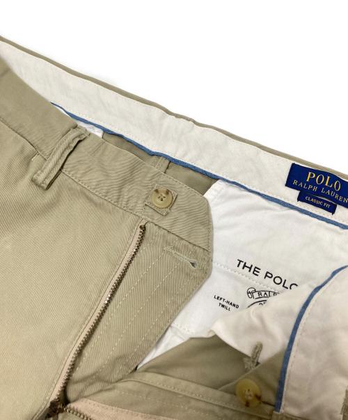 POLO RALPH LAUREN（ポロ・ラルフローレン）POLO RALPH LAUREN (ポロ・ラルフローレン) CLASSIC FIT POLO CHINO ベージュ サイズ:W34×L32の古着・服飾アイテム