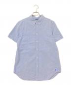 POLO RALPH LAURENポロ・ラルフローレン）の古着「半袖ボタンダウンシャツ」｜ブルー