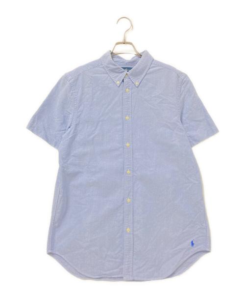POLO RALPH LAUREN（ポロ・ラルフローレン）POLO RALPH LAUREN (ポロ・ラルフローレン) 半袖ボタンダウンシャツ ブルー サイズ:下記参照の古着・服飾アイテム