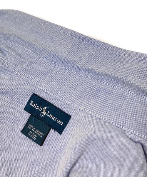 POLO RALPH LAUREN（ポロ・ラルフローレン）POLO RALPH LAUREN (ポロ・ラルフローレン) 半袖ボタンダウンシャツ ブルー サイズ:下記参照の古着・服飾アイテム