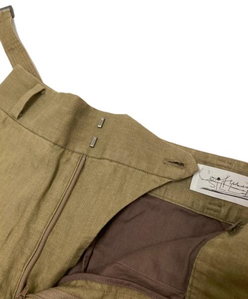 CHAOS（カオス）CHAOS (カオス) リネンワイドストレートパンツ ベージュ サイズ:38の古着・服飾アイテム