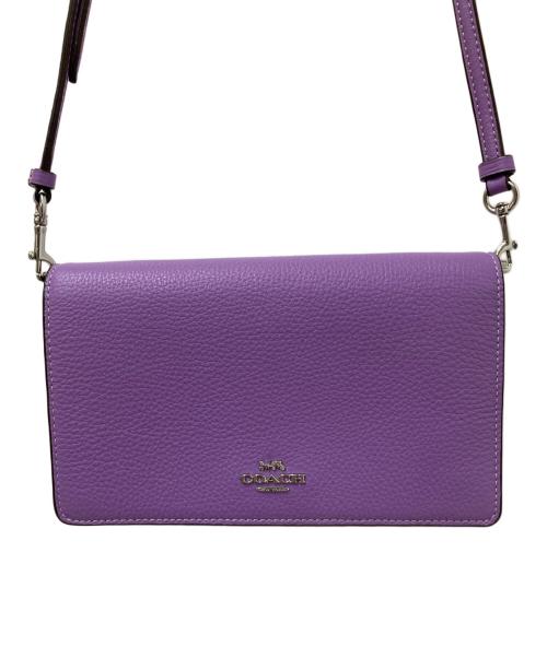 COACH（コーチ）COACH (コーチ) ショルダーウォレット パープルの古着・服飾アイテム
