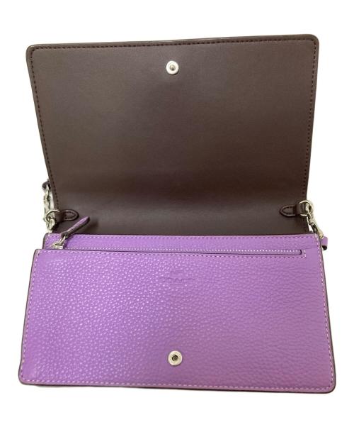 COACH（コーチ）COACH (コーチ) ショルダーウォレット パープルの古着・服飾アイテム