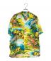 PARADISE FOUND（パラダイスファウンド）の古着「レーヨンアロハシャツ」｜イエロー×ブルー