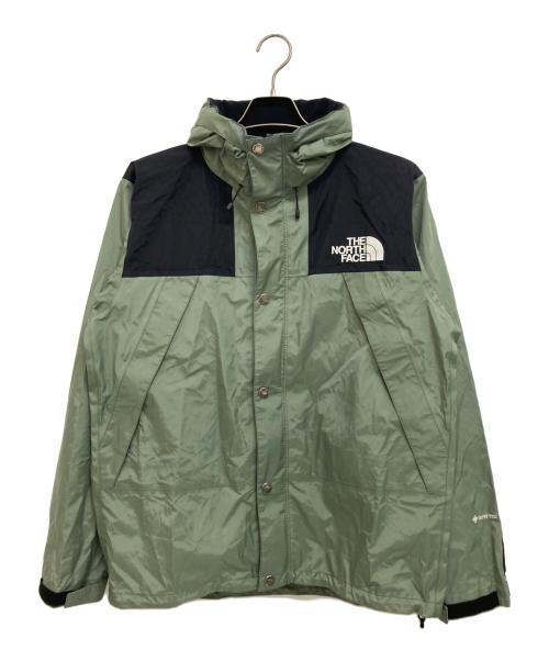 THE NORTH FACE（ザ ノース フェイス）THE NORTH FACE (ザ ノース フェイス) マウンテン レインテックス ジャケット グリーン×ブラック サイズ: Lの古着・服飾アイテム