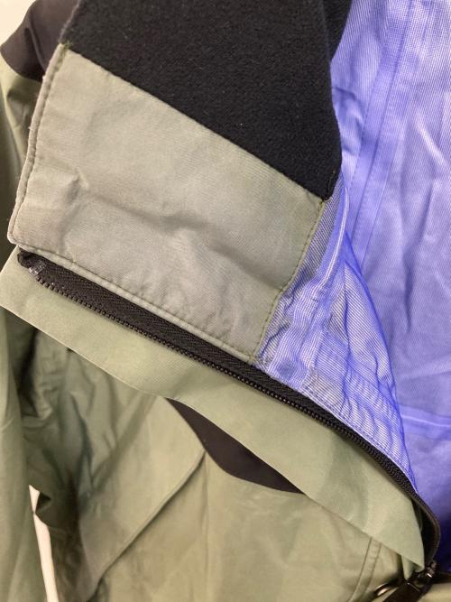 THE NORTH FACE（ザ ノース フェイス）THE NORTH FACE (ザ ノース フェイス) マウンテン レインテックス ジャケット グリーン×ブラック サイズ: Lの古着・服飾アイテム