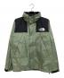 THE NORTH FACE（ザ ノース フェイス）の古着「マウンテン レインテックス ジャケット」｜グリーン×ブラック