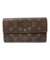 LOUIS VUITTON（ルイ ヴィトン）の古着「長財布」｜ブラウン