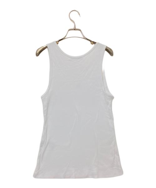 maison kitsune（メゾンキツネ）maison kitsune (メゾンキツネ) Cotton tank top ホワイト サイズ:Sの古着・服飾アイテム