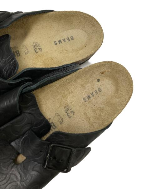 BIRKENSTOCK（ビルケンシュトック）BIRKENSTOCK (ビルケンシュトック) BEAMS (ビームス) BONE PATTERN ブラック サイズ:28.0cmの古着・服飾アイテム