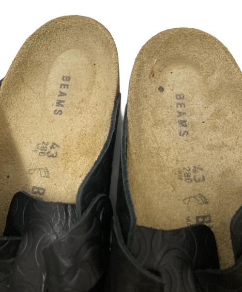 BIRKENSTOCK（ビルケンシュトック）BIRKENSTOCK (ビルケンシュトック) BEAMS (ビームス) BONE PATTERN ブラック サイズ:28.0cmの古着・服飾アイテム