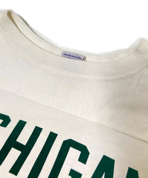 Champion（チャンピオン）Champion (チャンピオン) ヘビーウェイト三段プリントカットソー ホワイト×グリーン サイズ:XLの古着・服飾アイテム