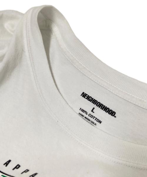 NEIGHBORHOOD（ネイバーフッド）NEIGHBORHOOD (ネイバーフッド) FISH PRINT TEE ホワイト×グリーン サイズ:Lの古着・服飾アイテム
