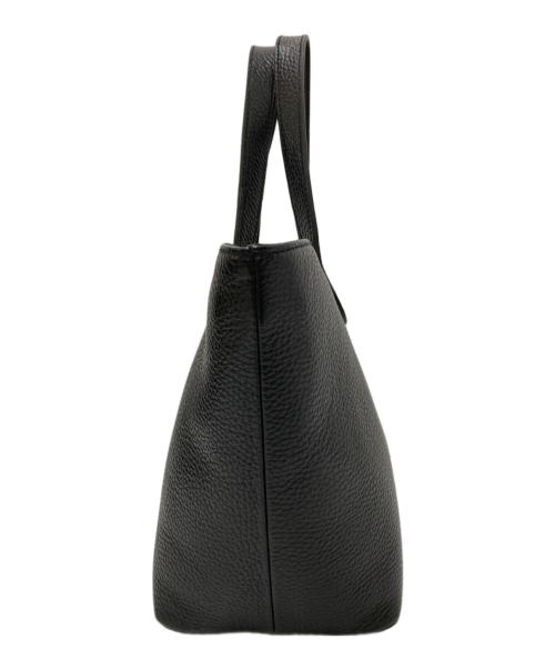 CHAMBORD SELLIER（シャンボール セリエ）CHAMBORD SELLIER (シャンボール セリエ) シュリンクレザートートバッグ ブラックの古着・服飾アイテム