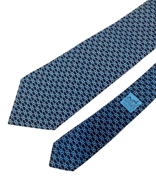 HERMES（エルメス）HERMES (エルメス) ネクタイ ネイビー サイズ:下記参照の古着・服飾アイテム