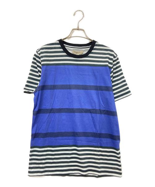 BURBERRY LONDON（バーバリーロンドン）BURBERRY LONDON (バーバリーロンドン) ボーダーTシャツ ネイビー×ホワイト サイズ:Mの古着・服飾アイテム