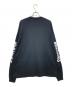 WILD THINGS (ワイルドシングス) スリーブプリントカットソー ブラック サイズ:L：4000円