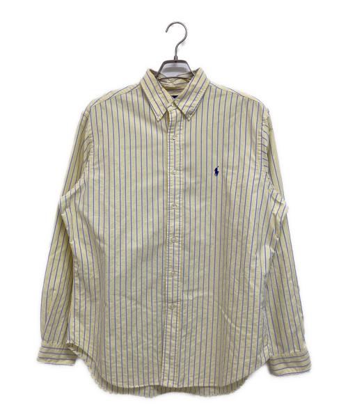 RALPH LAUREN（ラルフローレン）RALPH LAUREN (ラルフローレン) ストライプシャツ イエロー×ブルー サイズ:Lの古着・服飾アイテム