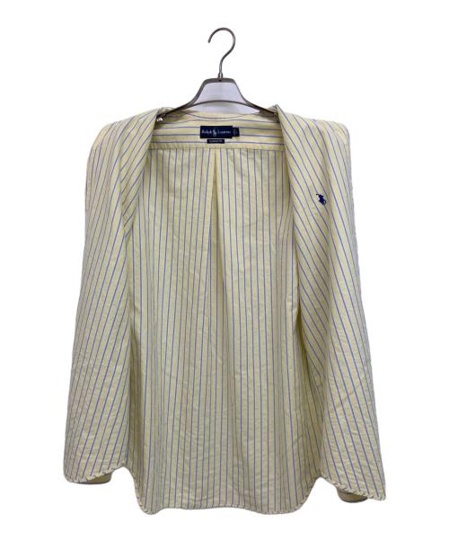 RALPH LAUREN（ラルフローレン）RALPH LAUREN (ラルフローレン) ストライプシャツ イエロー×ブルー サイズ:Lの古着・服飾アイテム